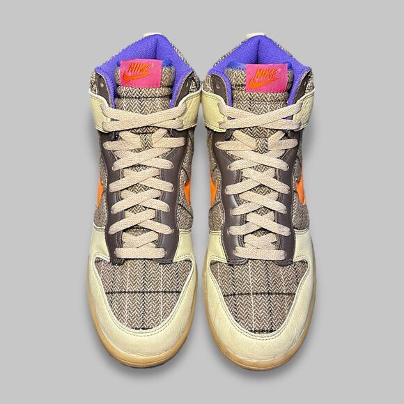 Nike Dunk High Premium ‘Mr. Rager’ Tweed Plaid Sneakers - Men’s Size 10.5 - Picture 3 of 6